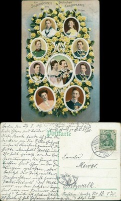 Silver Wedding of the German Imperial Couple Nobility Monarchy Family Tree 1906