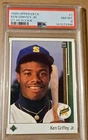 1989 UPPER DECK KEN GRIFFEY JR STAR ROOKIE RC PSA 8