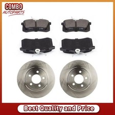 Rear Brake Rotors Ceramic Brake Pads for 2016 Peugeot 2008