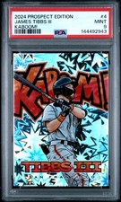 2024 PANINI PROSPECT EDITION KABOOM! #4 JAMES TIBBS III PSA 9