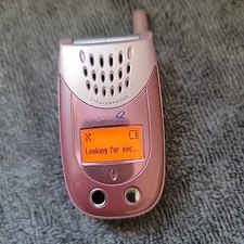 Vintage iSCP-3100 Sanyo Pink Flip Phone with Charger