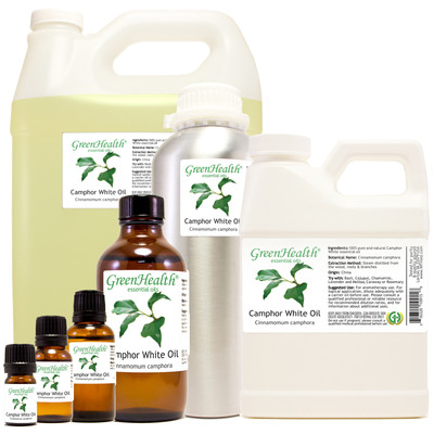 Camphor White Essential Oil 100% Pure Sizes up to 1 Gallon