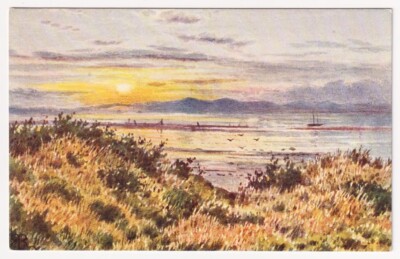 LANCASTER - Hest Bank Sunset - Lancashire - Robert Rampling - Postkarte aus der Ära 1900