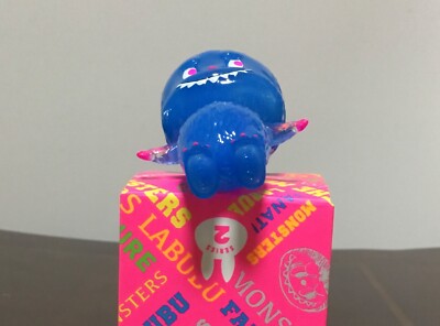 HOW2WORK x Kasing Lung The Little Monsters 2 Blue Labubu POP MART