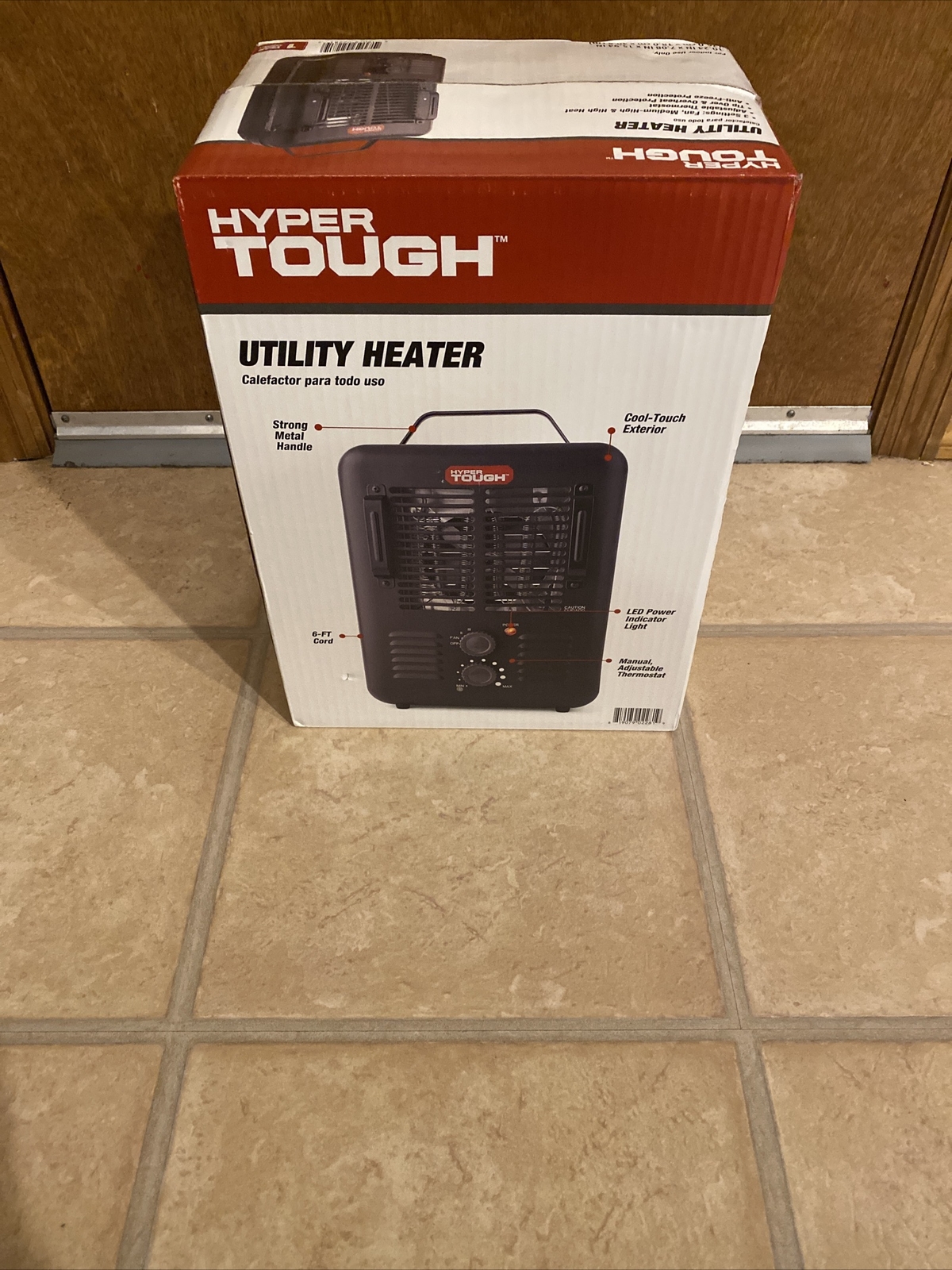 Hyper Tough 1500W Utility Space Heater Fan-Forced Type Indoor Black  819079022819 | eBay