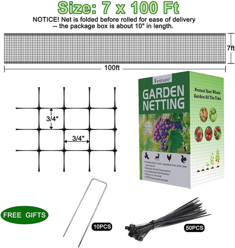Deer Fence Netting, 7 X 100 Feet Bird Netting anti Bird Deer Protection - Picture 4 of 12