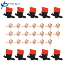 10 x 1/4" In-Line Straight Fuel Motorcycle Gas SHUT-OFF / CUT-OFF VALVES Petcock