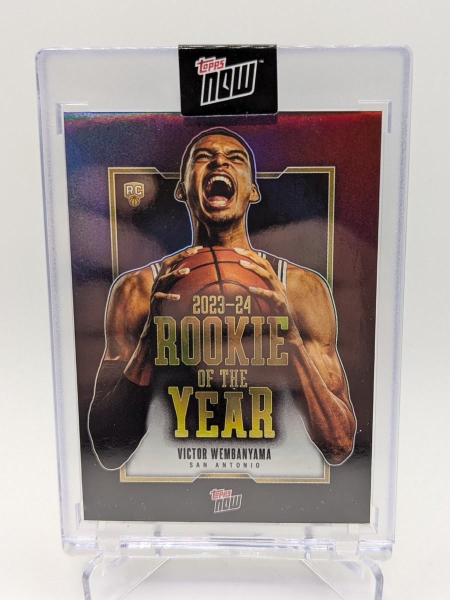 Victor Wembanyama 2023-24 TOPPS NOW Basketball Card #VW-6, ROY