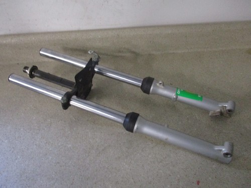 2008 KAWASAKI KLX 110 COMPLETE FRONT FORKS W/ CLAMP FORK TUBES, M217 - Picture 3 of 8