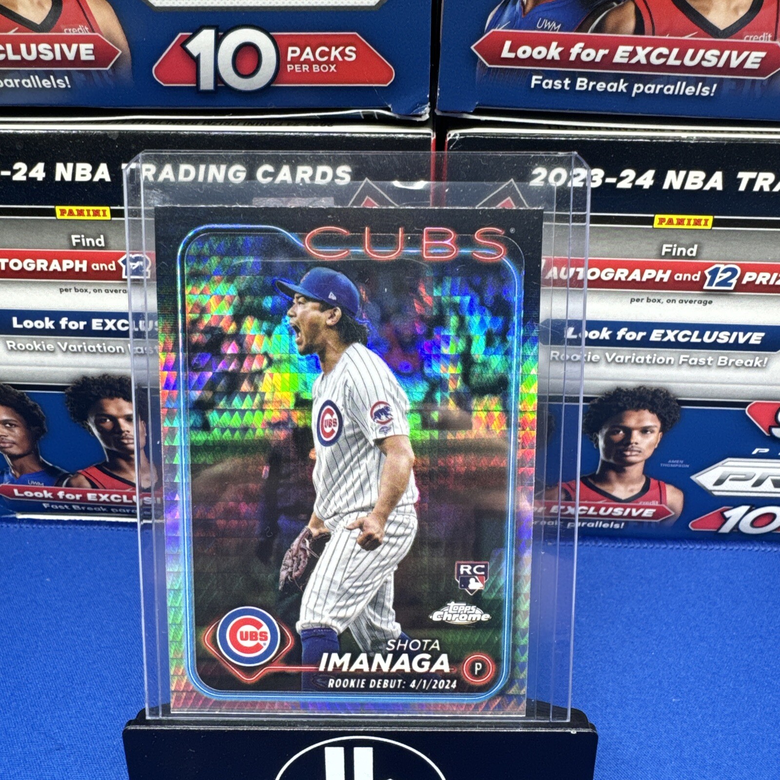 Shota Imanaga Rookie Debut Prism Refractor 2024 Topps Chrome Update Series USC95