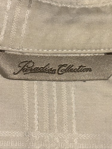 Paradise Collection XXL Men's Silk Shirt Short Sleeve Cream - Picture 4 of 15