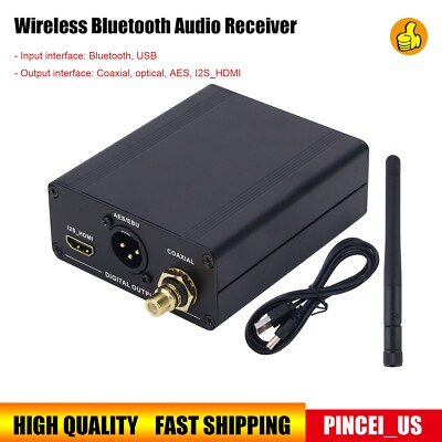 Bluetooth Audio Receiver USB Digital Interface to AES Optical Coaxial HDMI pe66