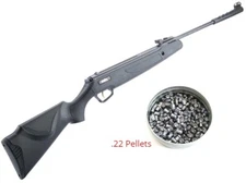 Air Rifle .22 Caliber Spring Powered Break Barrel 700+ Fps W/ 200 Round Pellets