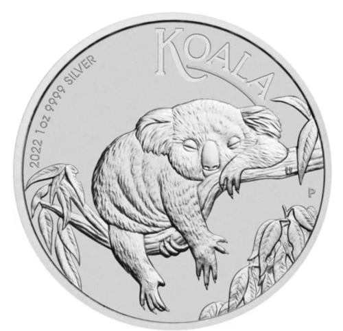 2022 Australia Koala 1 oz .9999 silver coin BU in capsule-perth mint - Picture 1 of 2