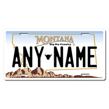 Personalized Montana License Plate 5 Sizes Mini to Full Size Free Shipping