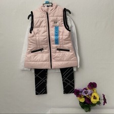 Calvin Klein Girl's 3-piece Set Vest-Shirt-Legging Chose Size Color, NWT