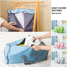 Suit Dress Coat Garment Storage Travel Carrier Bag Cover Hanger Protect Duffel