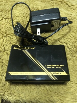 Key Digital Champion Series KD-2X1 2 Inputs to 1 Output HDMI Switcher