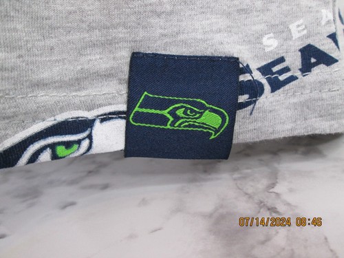 NFL Team Apparel Seattle Seahawks Gray All Over Print T-Shirt Sz Medium - Picture 3 of 5