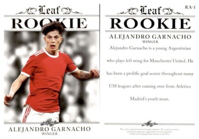 2022 Leaf Soccer Card Alejandro Garnacho Rookie RC #RA-1 | eBay