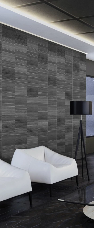 Multi Tile Anthracite Tile Effect Bathroom Cladding Shower Wall Panels PVC - Image 3 of 4