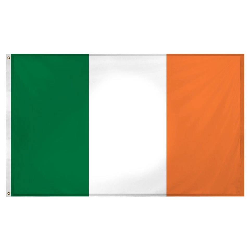 Large Irish Flag Ireland Republic Dublin St Patrick Day Football Rugby Fan 5x3ft - Image 2 of 4