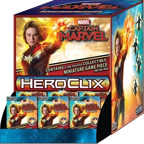 HEROCLIX CAPTAIN MARVEL 24 PACK GRAVITY FEED BRAND NEW & SEALED