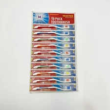 10 pack Toothbrushes Millenium Value Pack Bulk Multiple Quantity