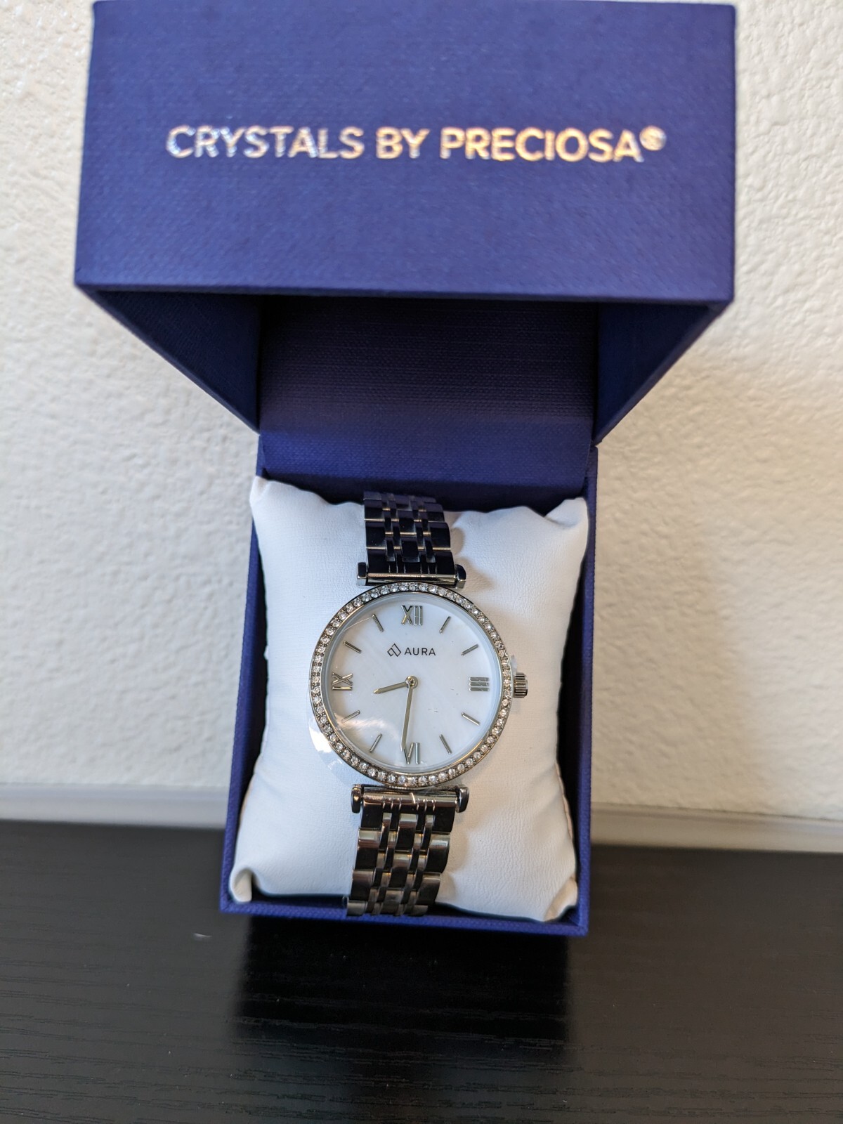 Fashion Women Watch by Aura with Crystals by Preciosa NWB eBay