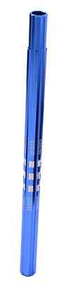 OLD SCHOOL BMX / MTB 25,4mm SPECIAL SATTELSTÜTZE ALU GERIFFELT 16'' SATTEL VORBAU BLAU