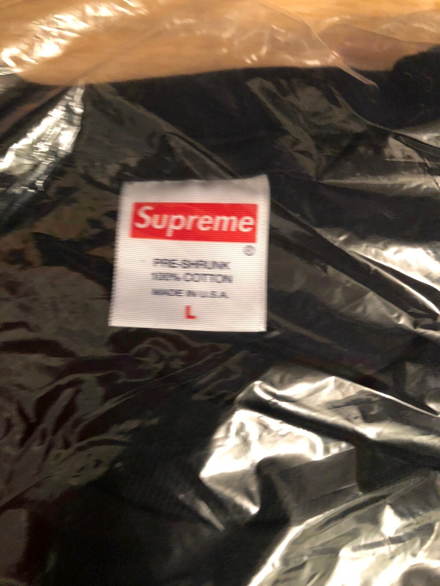 Supreme x Independent Old English Tee Black White Red FW17 NWT Sz