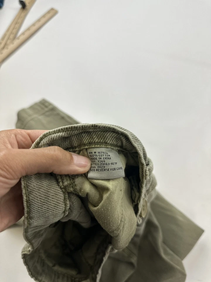 Pantalones chinos plisados verdes Tractr niñas 16 pierna ancha Foto 4 de 4