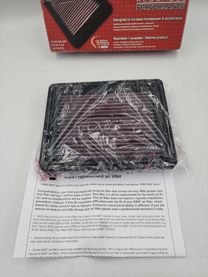 K&N 33-2143 Replacement Air Filter 1995-2005 Chevrolet Cavalier Pontiac Sunfire - Image 3 of 4