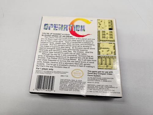 Operation C Nintendo Game Boy Complete (CIB) - Picture 2 of 3