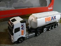 1/87 Herpa Volvo Fh Gl. Reax Transporte Silo-Sattelzug 306881