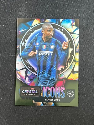 Samuel Eto'o 2022-23 Topps Crystal Premium UEFA Icons #UI-9