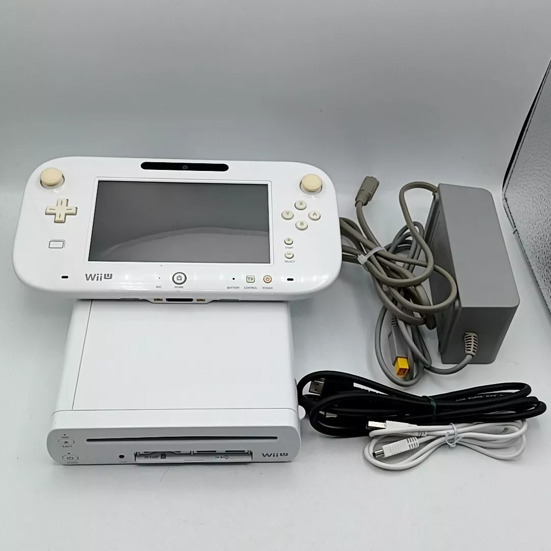 Nintendo Wii U 32GB Splatoon Set White WUP-101(01) & Gamepad & Cords NTSC-J