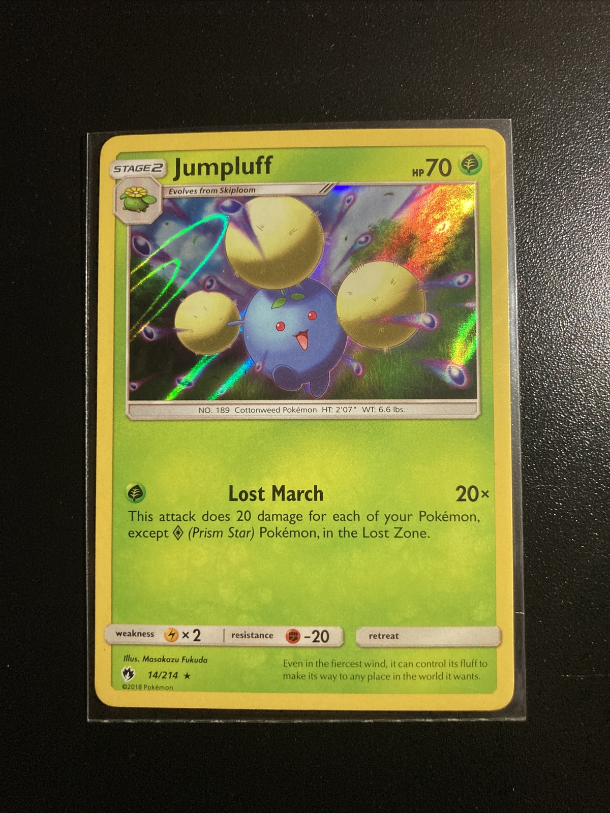 Pokemon - Jumpluff - 14/214 - Lost Thunder - Holo