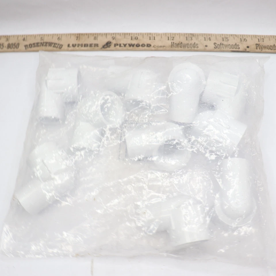 (10-Pk) Productos de plástico Dura 90 grados calle codo grifo x FIPT 1" 411-010 Foto 3 de 3
