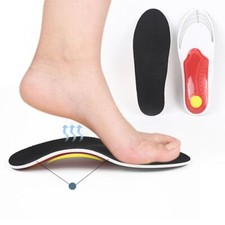 Orthotic Arch Support Insoles - Elastic Shock Absorption Unisex Foot Pain Relief