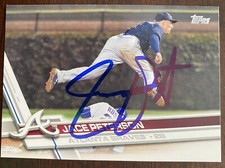 JACE PETERSON AUTO SIGNED 2017 TOPPS SERIES 1 #133 BRAVES DIAMONDBACKS IP