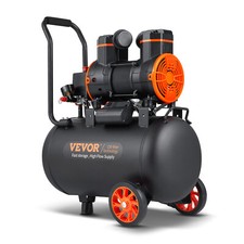 VEVOR Compressore Aria Portatile Secco 1800W Serbatoio 35L 70dB Velocità 2800RPM