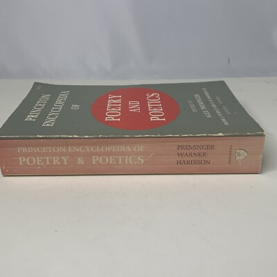 The Princeton Encyclopedia Poetry Poetics : 1st Paperback Edition