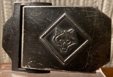 BSA Boy Scouts Of America Cub Scout Uniform Belt Buckle - Wolf Rank Official