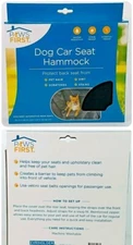New!! Paws First Dog Car Seat Hammock 55”x49” Water Stain Resistant Seat Cover!!