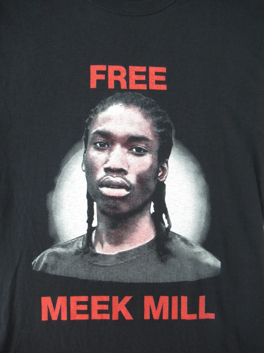 Free Meek Mill T Shirt Mens Sz Small Hip Hop Rap Music Graphic Tee T-Shirt  Tshir