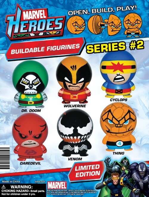 Marvel Heroes Buildable Figurines Series #2 Full Set of 6 | eBay
