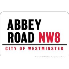 Abbey Road Metal Sign  - perfect for fans of London England and the Beatles
