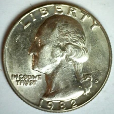 1982 D Washington Quarter Copper Nickel 25c US Coin Uncirculated Denver Mint