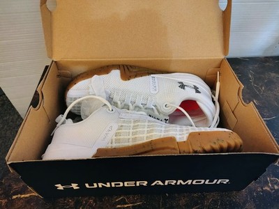 Men s Size 9 Under Armour TriBase Reign 6 Shoes Triple White On White